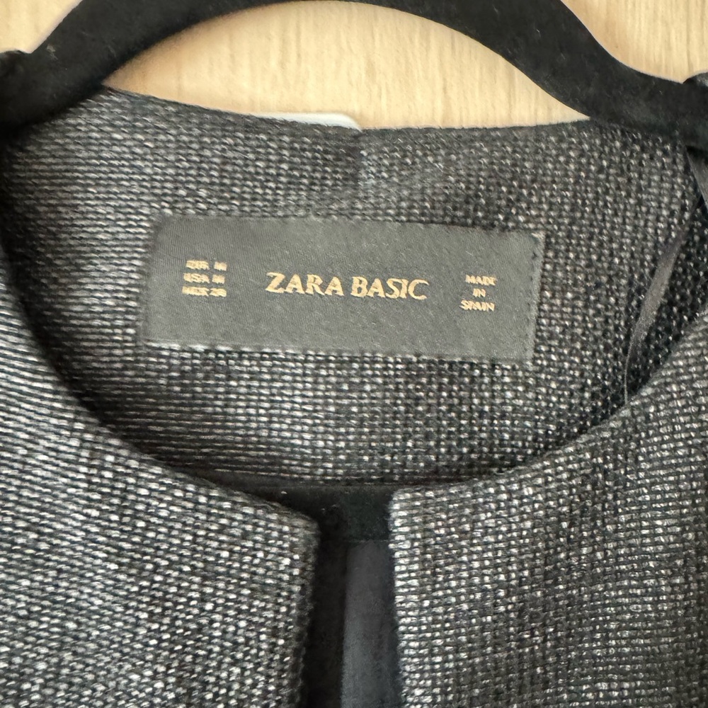 Zara Basic Textured Black Jacket - image 3